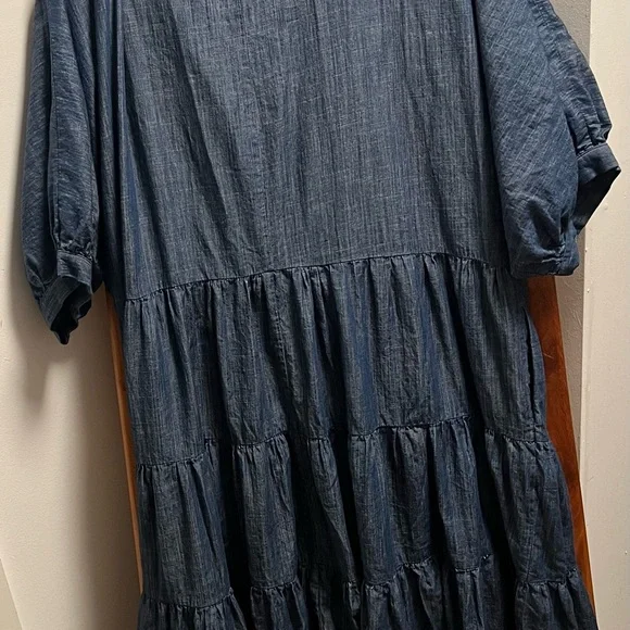 Boho Wayward Fancies Blue Cotton Maxi Dress - Picture 9 of 9